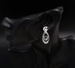 925 Silver Garnet and Iolite Dangle Earrings