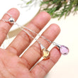 925 Sterling Silver Natural Multy Citrine Paperclip Necklace