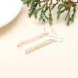 925 Sterling Silver Peapod Cultured Fresh Water Pearl Earrings