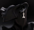 925 Silver Leaf Branch Dangle Earrings