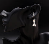 925 Silver Leaf Branch Dangle Earrings