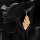 925 Silver Coin Dangle Earrings