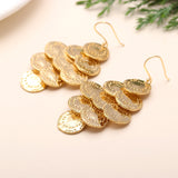 925 Silver Coin Dangle Earrings