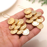 925 Silver Coin Dangle Earrings