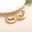925 Silver Half Moon Hoop Earrings