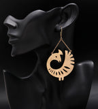 925 Silver Peacock Dangle Earrings