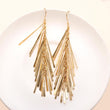 925 Silver Fringe Tassel Dangle Earrings