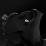 925 Silver Spiral Hook Stud Earrings