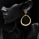 925 Silver Hammered Drop Earrings