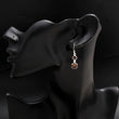 925 Silver Double Smoky Quartz Dangle Earrings