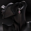 925 Silver Amethyst Dangle Earrings
