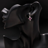 925 Silver Amethyst Dangle Earrings