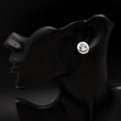 925 Silver Textured Oval Stud Earrings