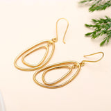 925 Silver Layered Dangle Earrings