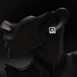 925 Silver Triangle Frame Stud Earrings