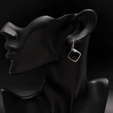925 Silver Black Onyx Dangle Earrings