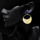 925 Silver Lapis Lazuli Drop Earrings