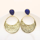 925 Silver Lapis Lazuli Drop Earrings