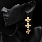 925 Silver Floral Dangle Earrings