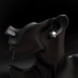 925 Silver Rainbow Moonstone Stud Earrings