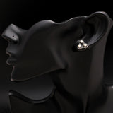 925 Silver Pearl Cluster Stud Earrings