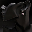 925 Silver Amethyst Dangle Earrings