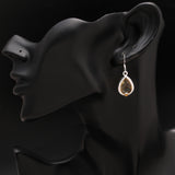 925 Silver Citrine Dangle Earrings