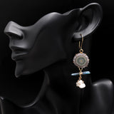 925 Silver Raw Crystal Dangle Earrings