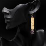 925 Silver Amethyst Dangle Earrings