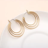 Brass Hoop Earrings