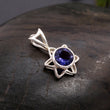 925 Silver Blue Iolite Pendant
