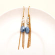 925 Silver Blue Kyanite Dangle Earrings