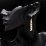 925 Silver Crystal Quartz Dangle Earrings