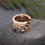 925 Silver Blue Sapphire Open Wrap Ring