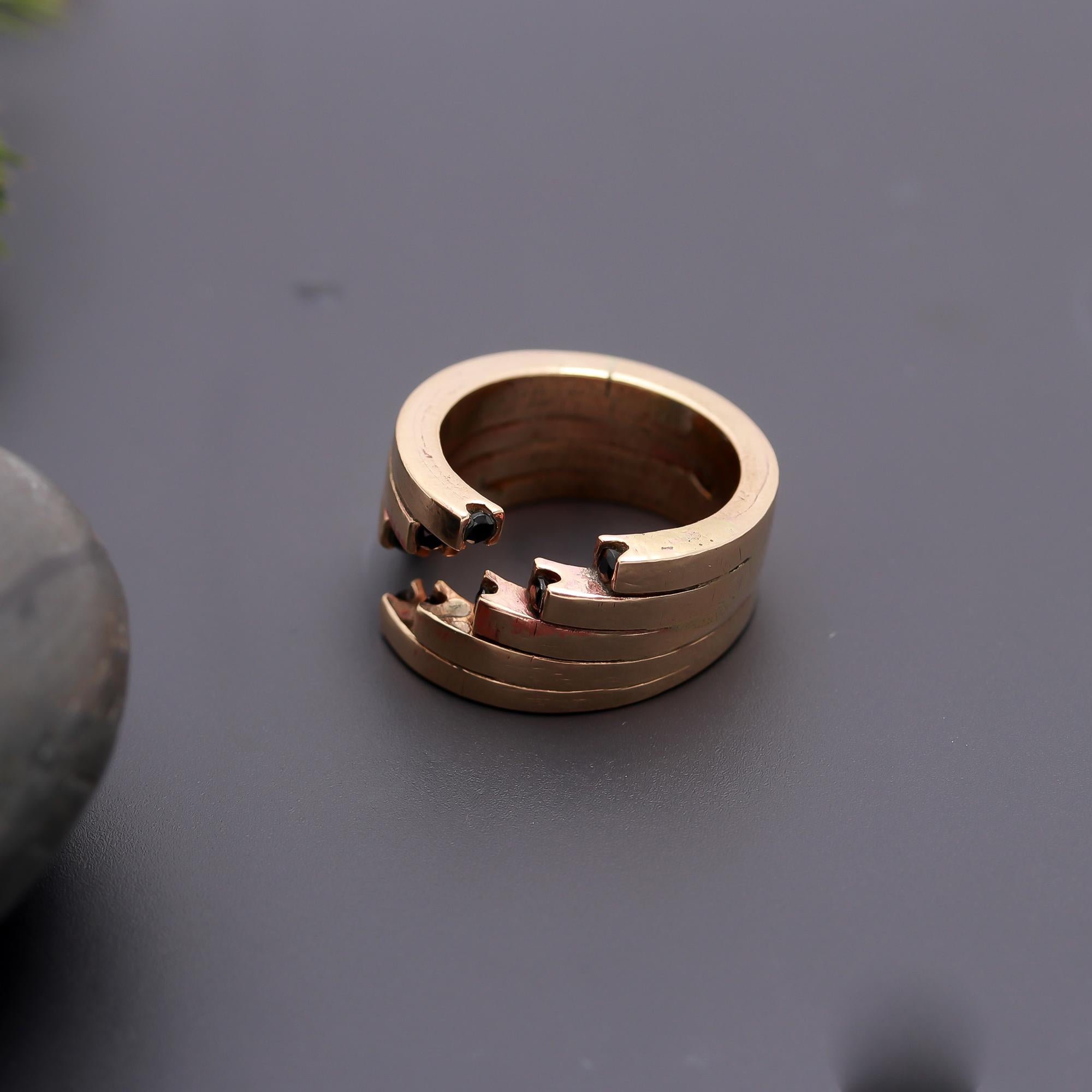 925 Silver Blue Sapphire Open Wrap Ring