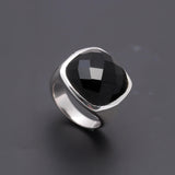 925 Silver Black Onyx Ring