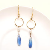 925 Silver Kyanite Dangle Earrings