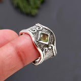 925 Silver Antique-Style Textured Ring