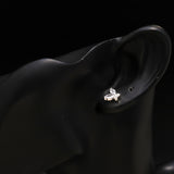 925 Silver Butterfly Spark Stud Earrings