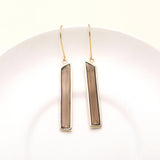 925 Silver Smoky Quartz Dangle Earrings
