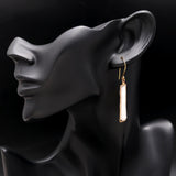 925 Silver Long Pearl Dangle Earrings