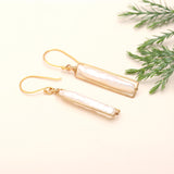 925 Silver Long Pearl Dangle Earrings