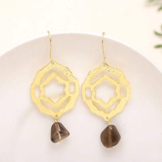 925 Silver Mandala Dangle Earrings