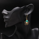 925 Silver Turquoise Dangle Earrings