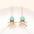 925 Silver Turquoise Dangle Earrings