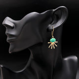 925 Silver Turquoise Dangle Earrings