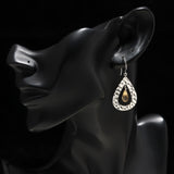 925 Silver Citrine Dangle Earrings