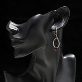 925 Silver Smoky Quartz Dangle Earrings