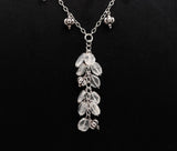 925 Silver Clear Quartz Beaded Necklace