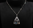 925 Silver Labradorite Beads Pendant Necklace